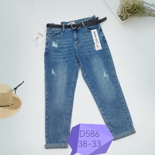 Джинсы NewJeans (28-33) D586 blue (деми) NewJeans D586 blue