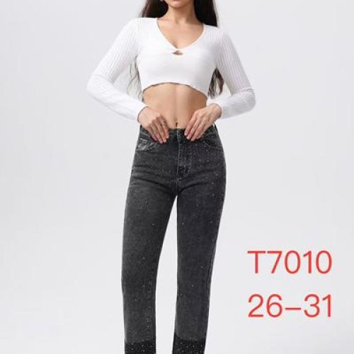 Джинсы NewJeans (26-31) T7010 d.grey (деми) NewJeans T7010 d.grey