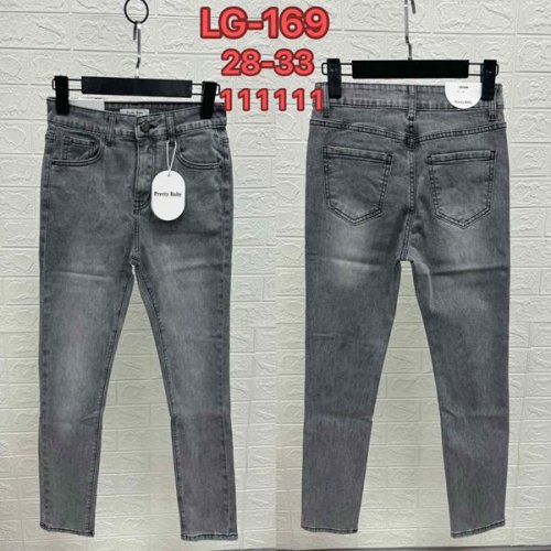 Джинсы NewJeans (28-33) LG169 grey (деми) NewJeans LG169 grey