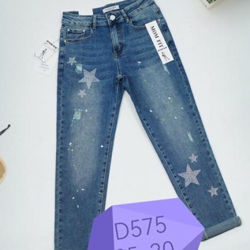 Джинсы NewJeans (25-30) D575 blue (деми) NewJeans D575 blue