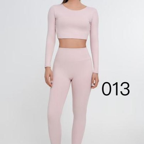 Костюм спорт NewJeans (S-XL) J0013 powder (деми) NewJeans J0013 powder