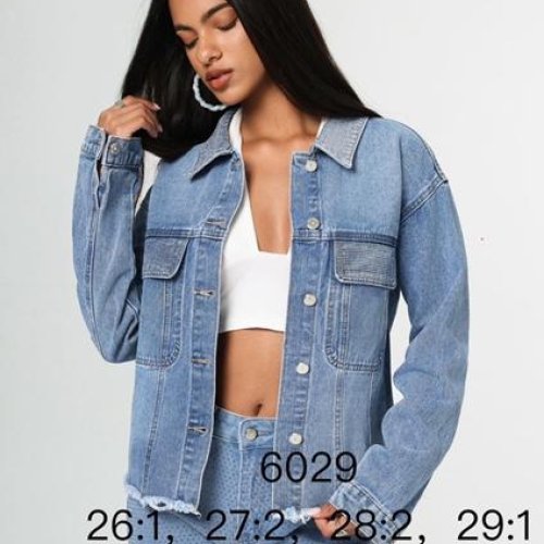 Куртка NewJeans (S-XL) 6029 l.blue (деми) NewJeans 6029 l.blue