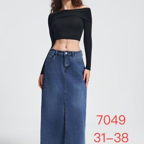 Юбка NewJeans (31-38) 7049 blue (лето) NewJeans 7049 blue