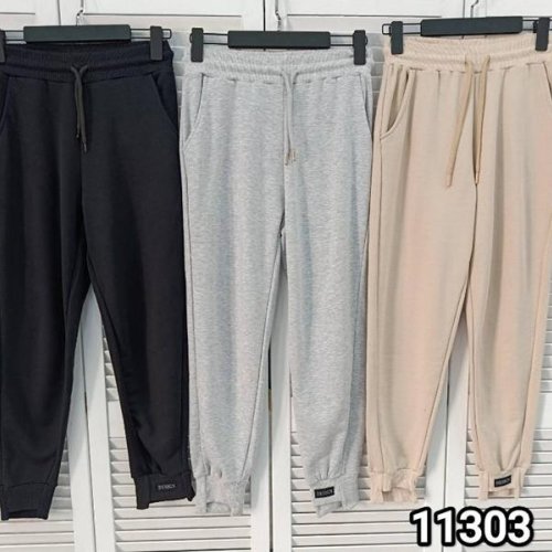 Штаны спорт MMC clothes (S-XL) 11303 black (деми) MMC clothes 11303 black