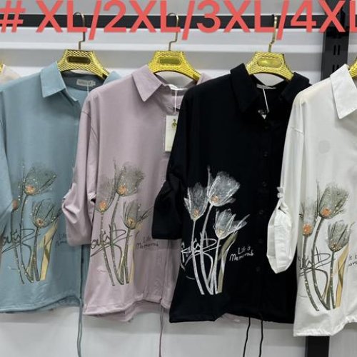 Рубашка Kaffir Lily (50-56) 8802 d.beige (деми) Kaffir Lily 8802 d.beige