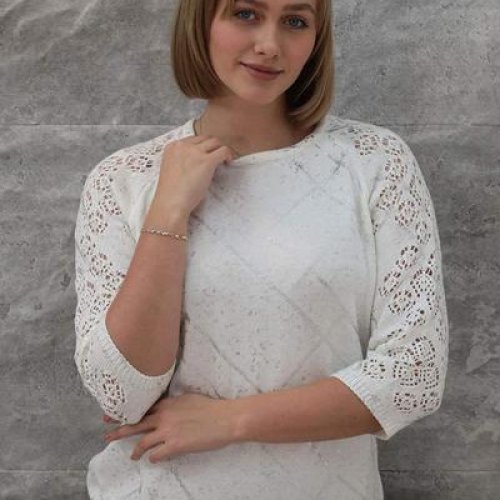 Свитер Julia (50-52) JL866 white (деми) Julia JL866 white