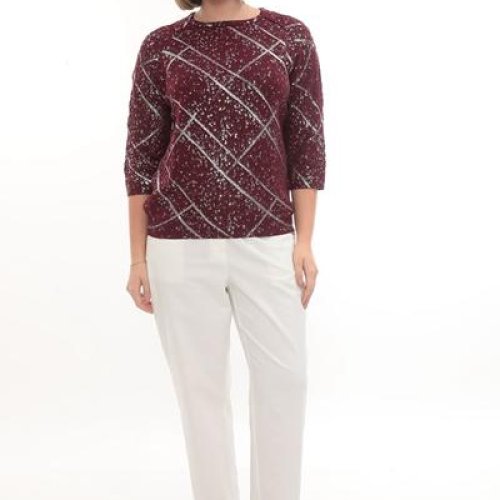 Свитер Julia (50-52) JL868 wine (деми) Julia JL868 wine