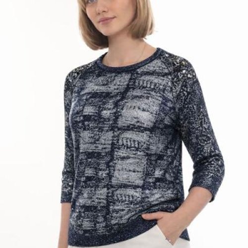 Свитер Julia (52-54) JL872 navy (деми) Julia JL872 navy