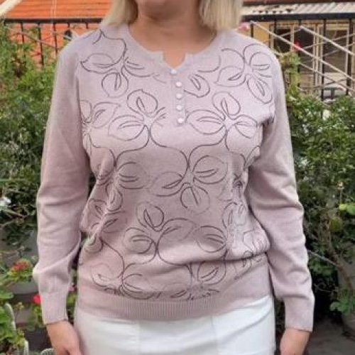 Свитер Julia (50-52) JL881 beige (деми) Julia JL881 beige