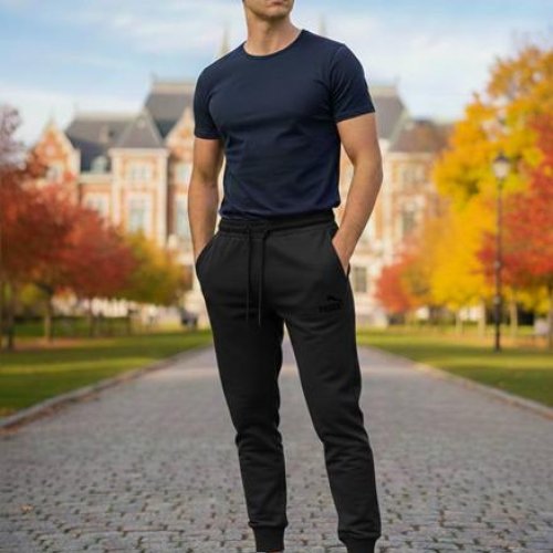 Штаны спорт Moranny (S-2XL) MR511 black (деми) Moranny MR511 black