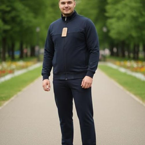 Костюм спорт Moranny (2XL-6XL) 8018 navy (деми) Moranny 8018 navy