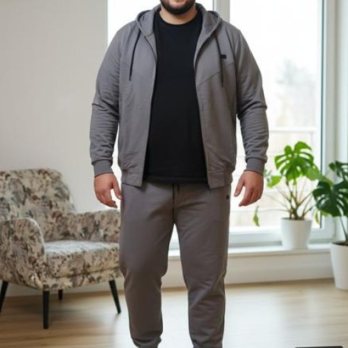 Костюм спорт Moranny (2XL-6XL) 8028 grey (деми) Moranny 8028 grey