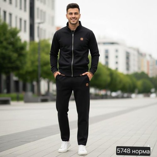 Костюм спорт Moranny (S-2XL) 5748 black (деми) Moranny 5748 black