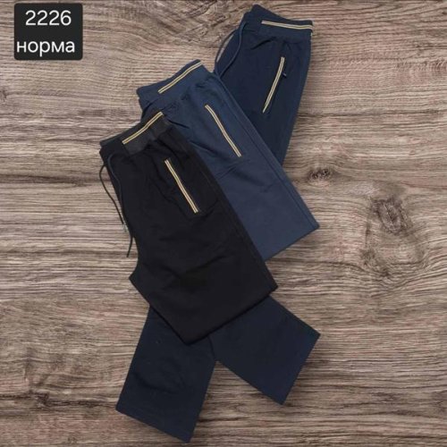 Штаны спорт Moranny (S-2XL) 2226 black (деми) Moranny 2226 black