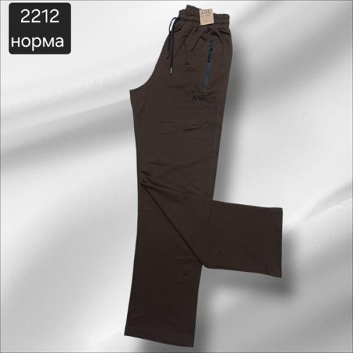 Штаны спорт Moranny (S-2XL) 2212 brown (деми) Moranny 2212 brown