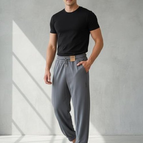 Штаны спорт Moranny (S-2XL) 2216 grey (деми) Moranny 2216 grey