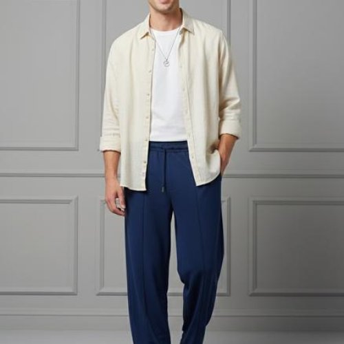 Штаны спорт Moranny (S-2XL) 2215 navy (деми) Moranny 2215 navy