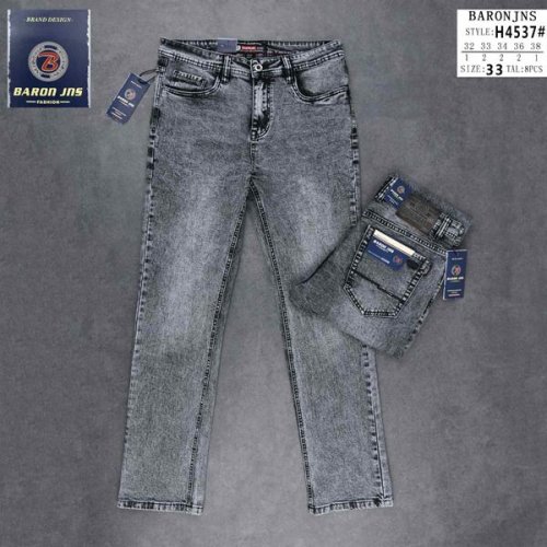 Джинсы God Baron (32-38) H4537 grey (деми) God Baron H4537 grey