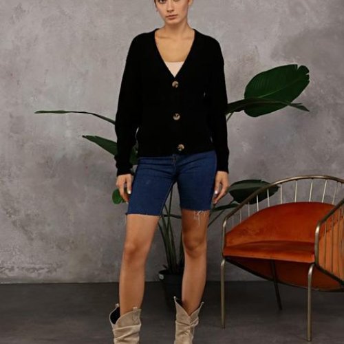 Кардиган LiZa Brend (42-46) 009 black (деми) LiZa Brend 009 black