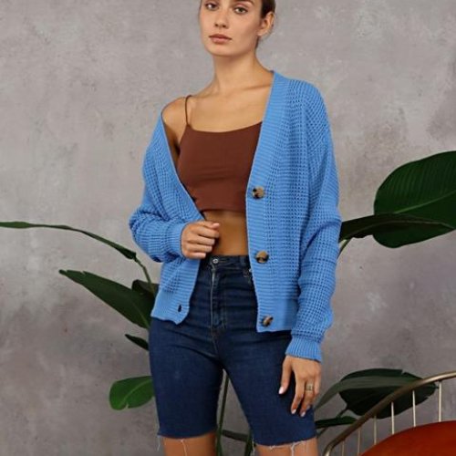 Кардиган LiZa Brend (42-46) 009 l.blue (деми) LiZa Brend 009 l.blue