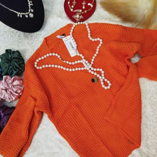 Кардиган LiZa Brend (42-46) 009 orange (деми) LiZa Brend 009 orange