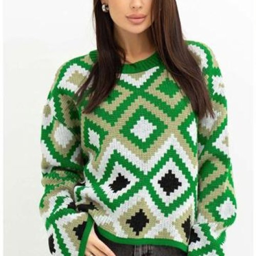 Свитер LiZa Brend (42-48) 1101 green (зима) LiZa Brend 1101 green
