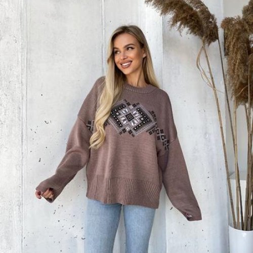 Свитер LiZa Brend (44-52) 1103 beige (зима) LiZa Brend 1103 beige