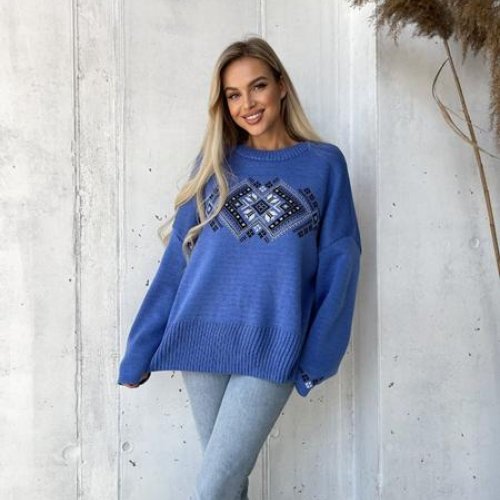 Свитер LiZa Brend (44-52) 1103 blue (зима) LiZa Brend 1103 blue