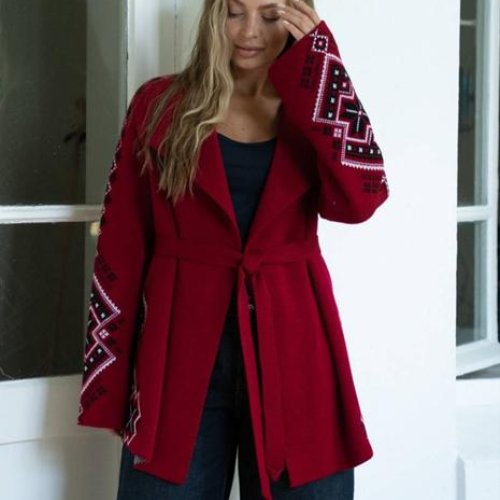 Кардиган LiZa Brend (44-50) 1104 red (деми) LiZa Brend 1104 red