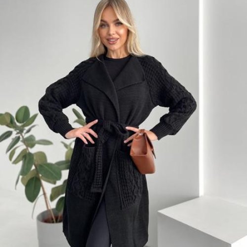 Кардиган LiZa Brend (42-52) 1105 black (деми) LiZa Brend 1105 black