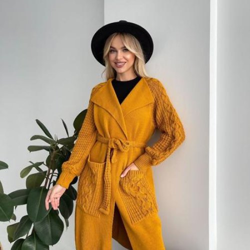 Кардиган LiZa Brend (42-52) 1105 orange (деми) LiZa Brend 1105 orange