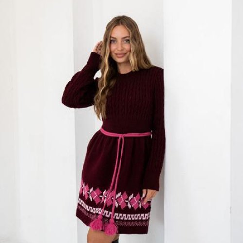 Платье LiZa Brend (42-50) 1109 brown (зима) LiZa Brend 1109 brown