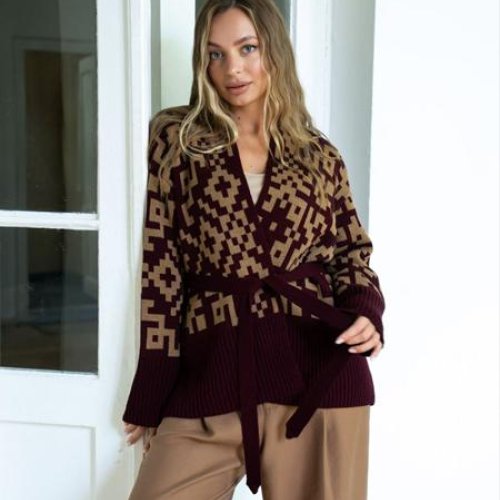 Кардиган LiZa Brend (42-50) 1111 wine (деми) LiZa Brend 1111 wine