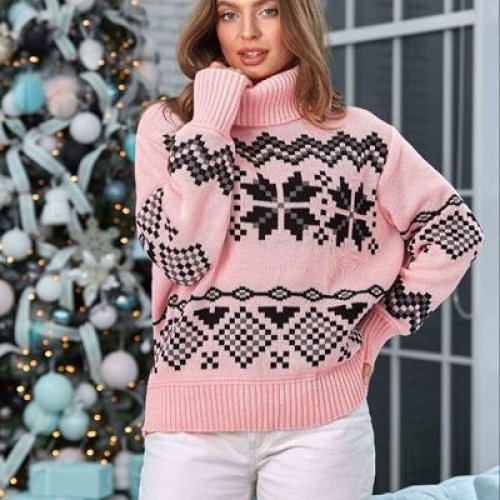 Свитер LiZa Brend (44-50) 1113 pink (зима) LiZa Brend 1113 pink