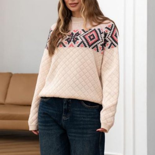 Свитер LiZa Brend (42-50) 1114 beige (зима) LiZa Brend 1114 beige