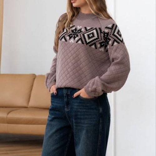 Свитер LiZa Brend (42-50) 1114 d.beige (зима) LiZa Brend 1114 d.beige