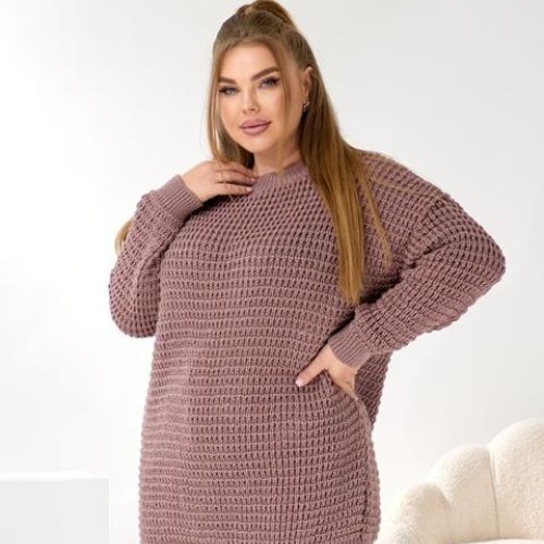 Свитер LiZa Brend (46-60) 1115 l.brown (зима) LiZa Brend 1115 l.brown