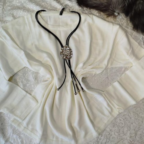 Свитер LiZa Brend (46-50) 5833 white (деми) LiZa Brend 5833 white