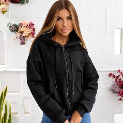 Кофта спорт Loren (46-50) 766 black (зима) Loren 766 black