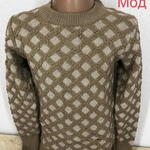 Свитер Надийка (8-12) ND587-001 brown (деми) Надийка ND587-001 brown