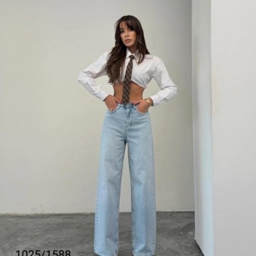 Джинсы Jeans Style (34-40) 1025-1588 l.blue (деми) Jeans Style 1025-1588 l.blue