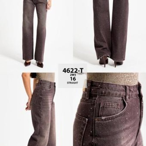 Джинсы Jeans Style (34-42) 4622-16 brown (деми) Jeans Style 4622-16 brown