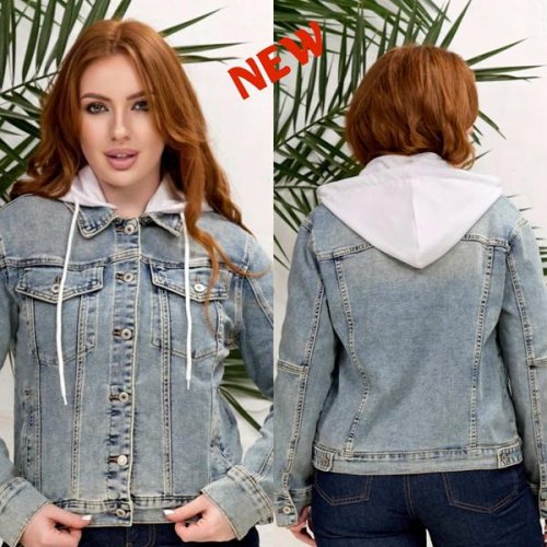 Куртка Beki (L-5XL) 414 l.blue (деми) Beki 414 l.blue