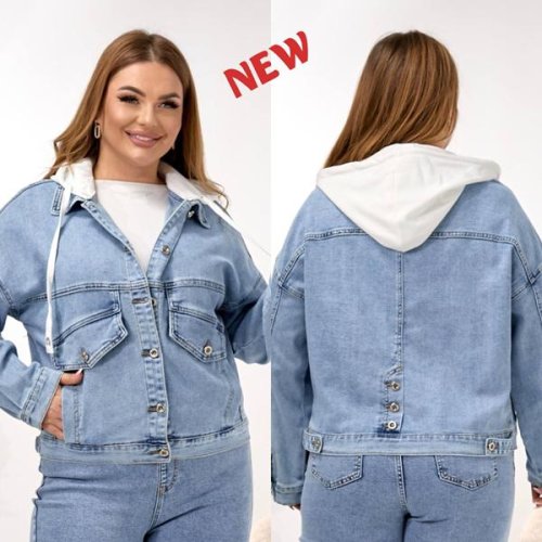 Куртка Beki (L-5XL) 556 l.blue (деми) Beki 556 l.blue