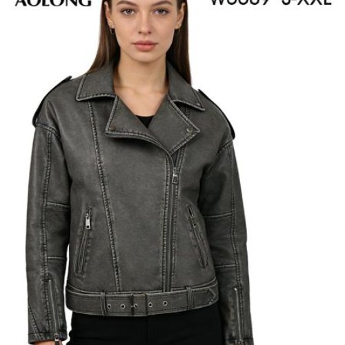 Куртка Immei (S-2XL) W6609 grey (деми) Immei W6609 grey