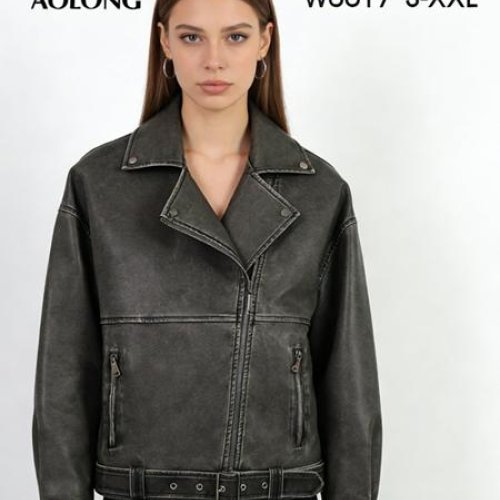 Куртка Immei (S-2XL) W6617 grey (деми) Immei W6617 grey