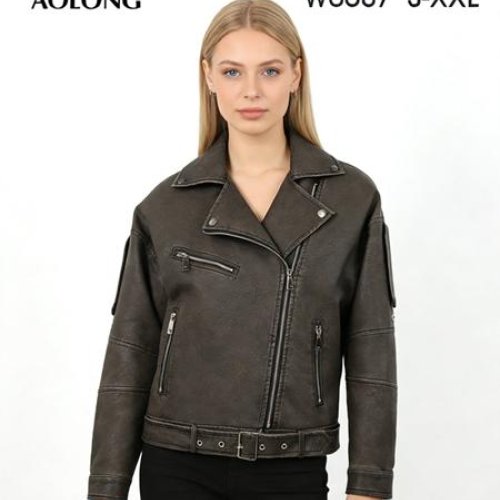 Куртка Immei (S-2XL) W6607 brown (деми) Immei W6607 brown