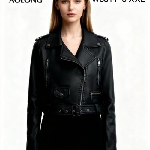 Куртка Immei (S-2XL) W6811 black (деми) Immei W6811 black