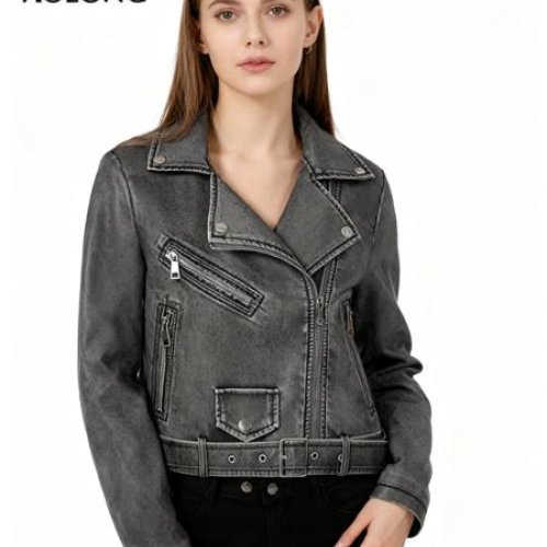 Куртка Immei (S-2XL) W6819 grey (деми) Immei W6819 grey