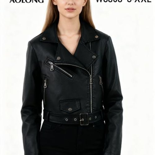 Куртка Immei (S-2XL) W6808 black (деми) Immei W6808 black